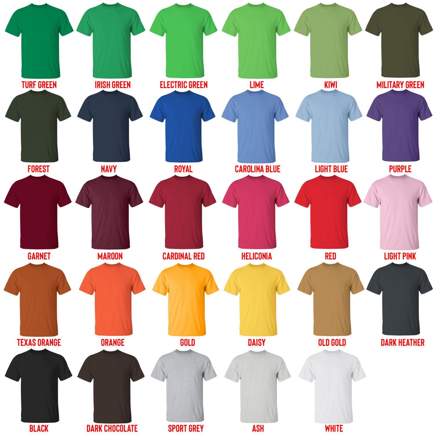 t shirt color chart - Dying Light Merch