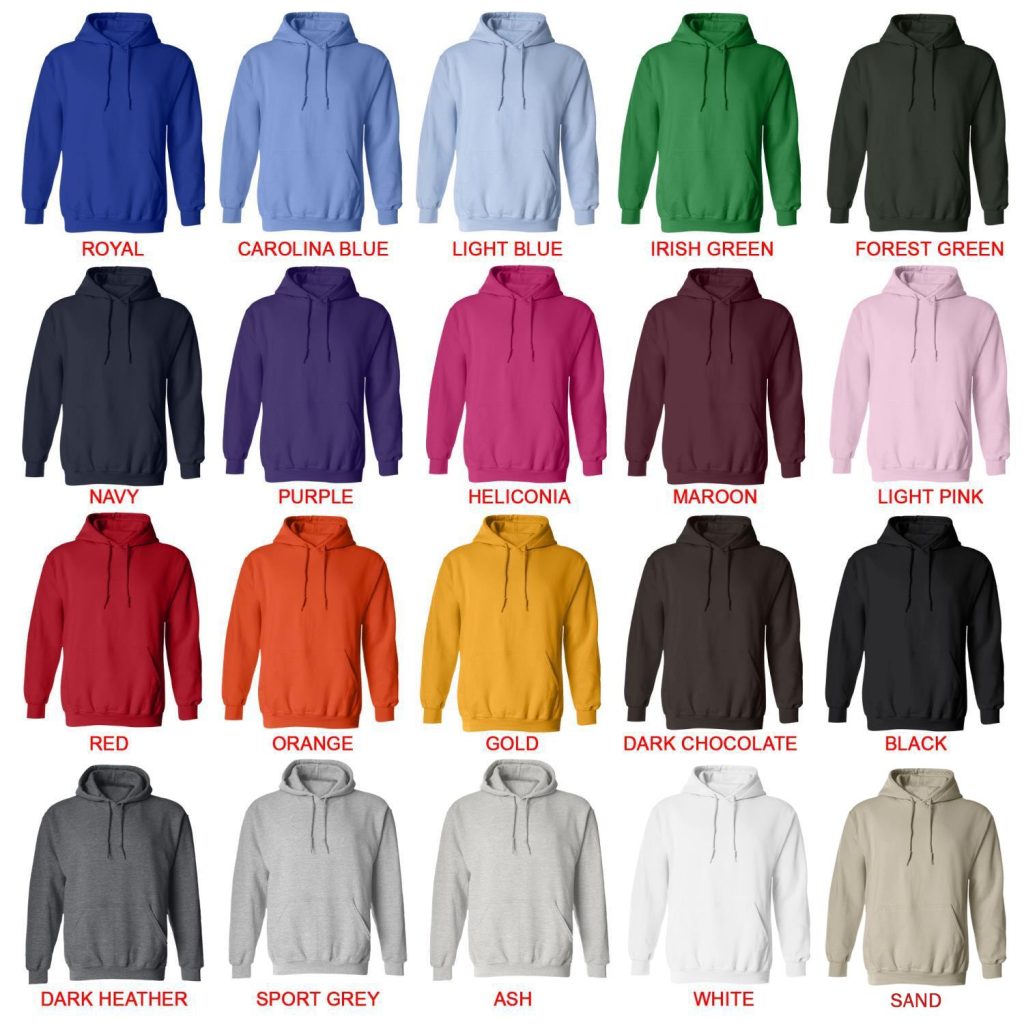 hoodie color chart - Dying Light Merch